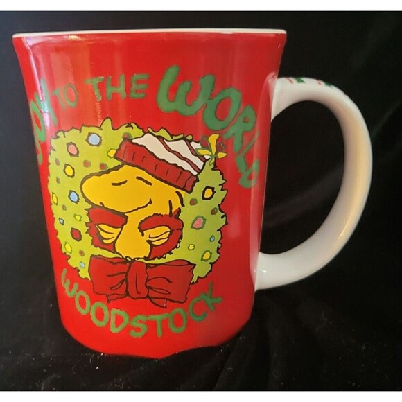 Joy to the World w/Woodstock, Snoopy Christmas Mug-2010 - Picture 1 of 6